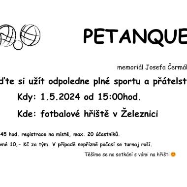 PETANQUE – Memoriál Josefa Čermáka 1. 5. 2024 1